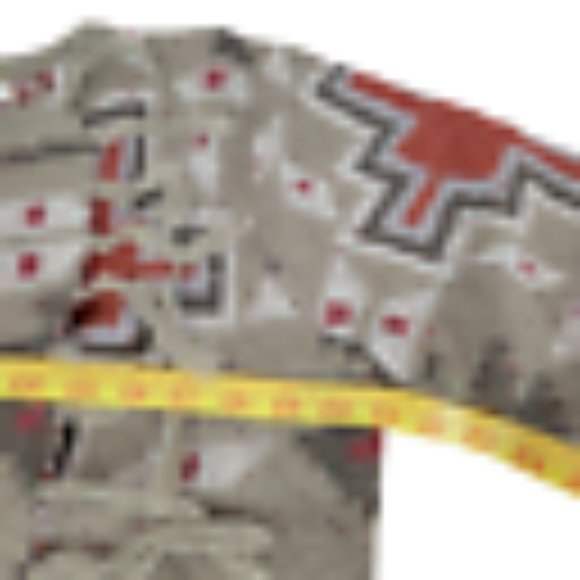 MISS ME Vintage Aztec Southwest Tan Fringe Open Cardigan Sweater Women's M NEW - Picture 6 of 7